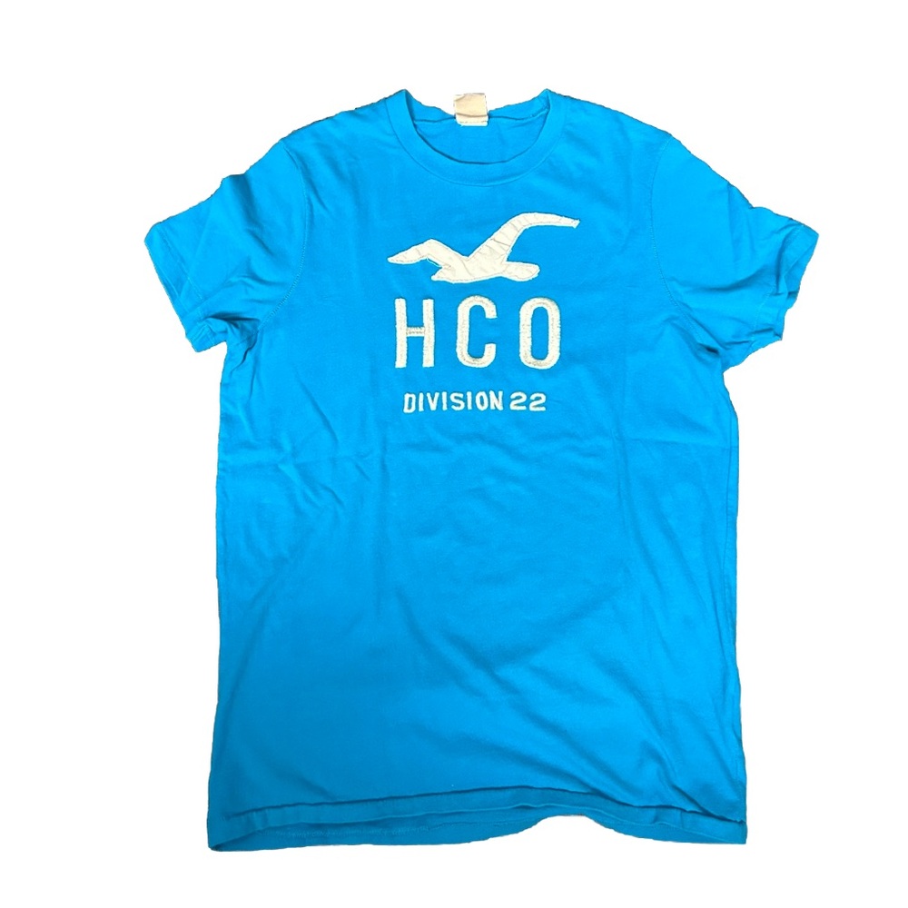 Blue Hollister Short Sleeve Cotton T Shirt Size Large